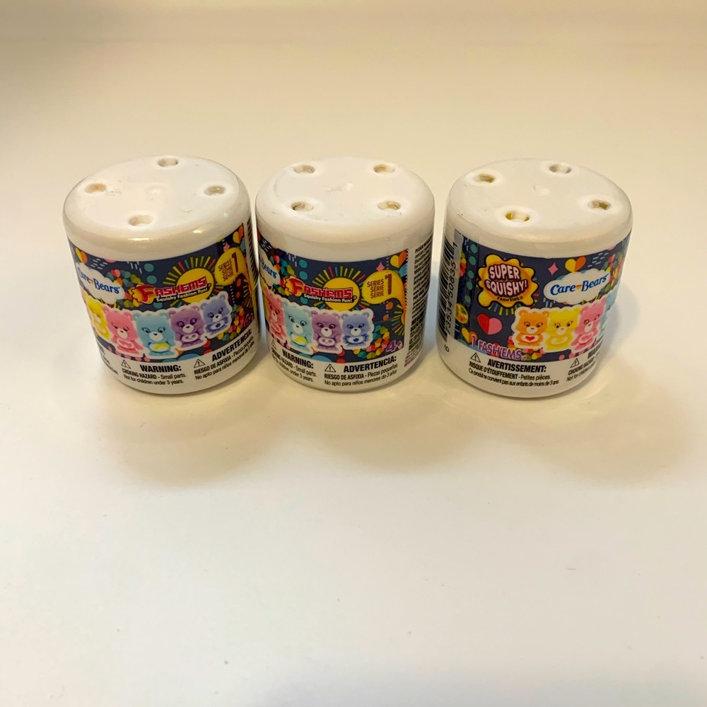 Fashems Care Bears series 1 bundle of (3) random capsules new